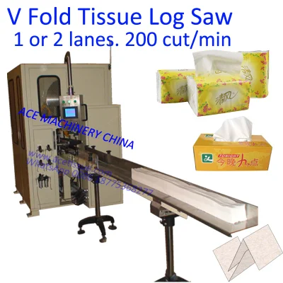 Máquina de corte de toras de papel de seda facial automática de via única